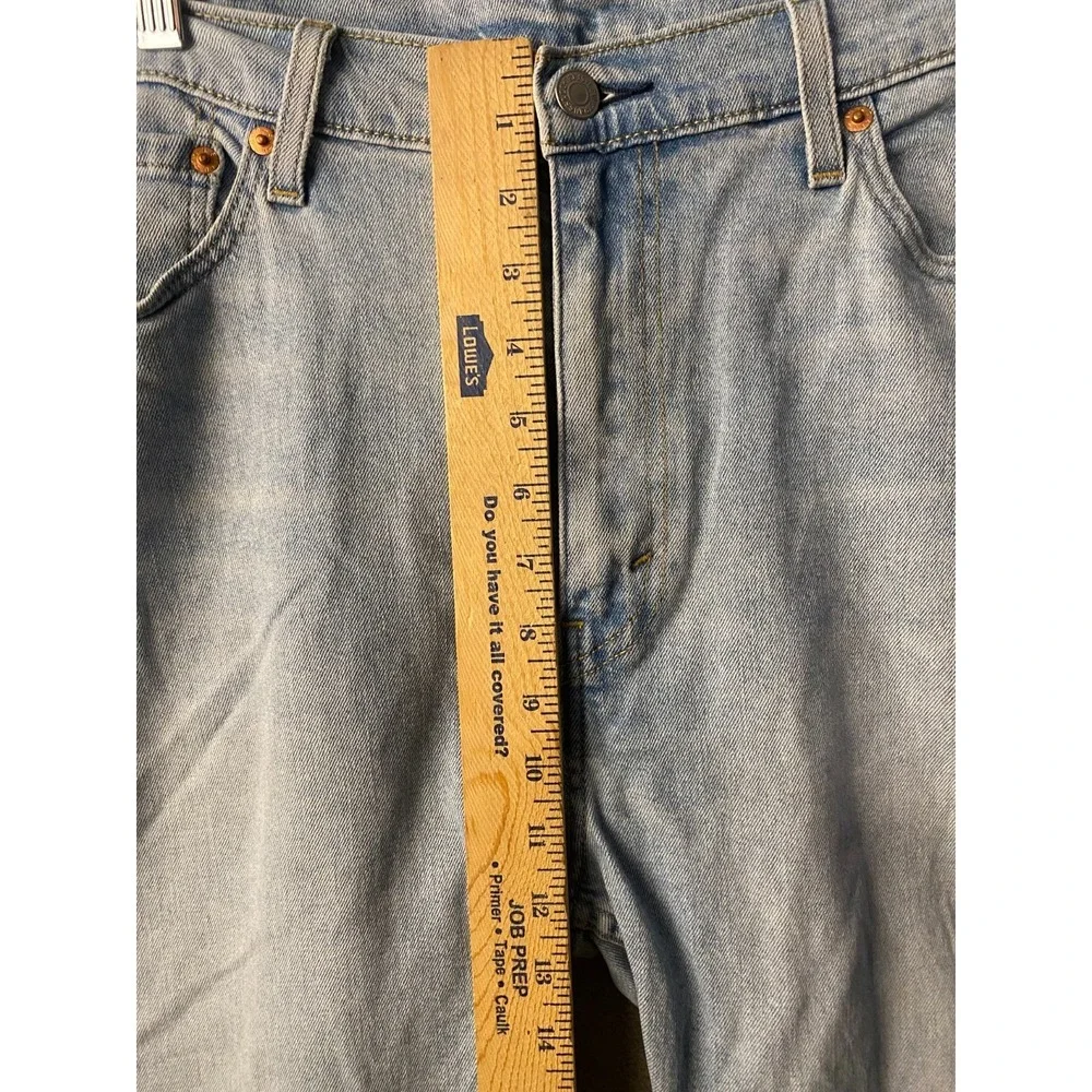 Levi's 510 Jeans Mens 38x32 Light Wash Skinny Fit Denim Blue Faded Casual